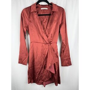 Abercrombie & Fitch‎ Mini Dress Long Sleeve Wrap Front Sexy Party Dress XS NWT